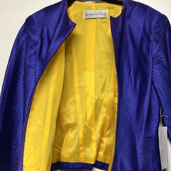 NWT:Anthony Dark Purple Suit Jacket - Picture 5 of 8